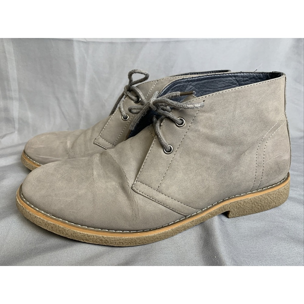 Perry Ellis America Boots Men's Size 11 Gray Casual Craig Ankle Chukka Shoes